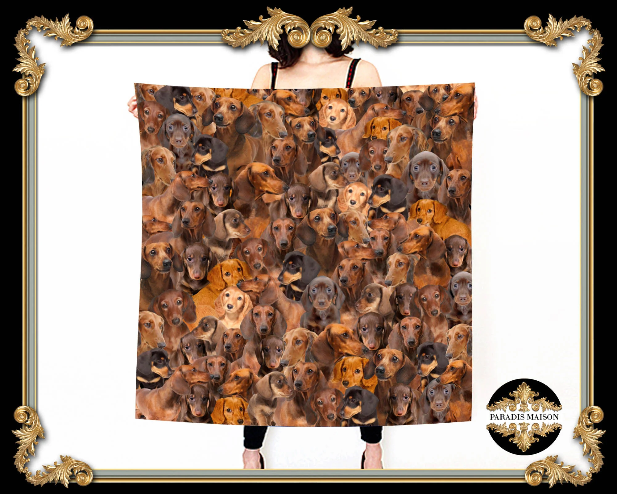 SILK DACHSHUND SCARF