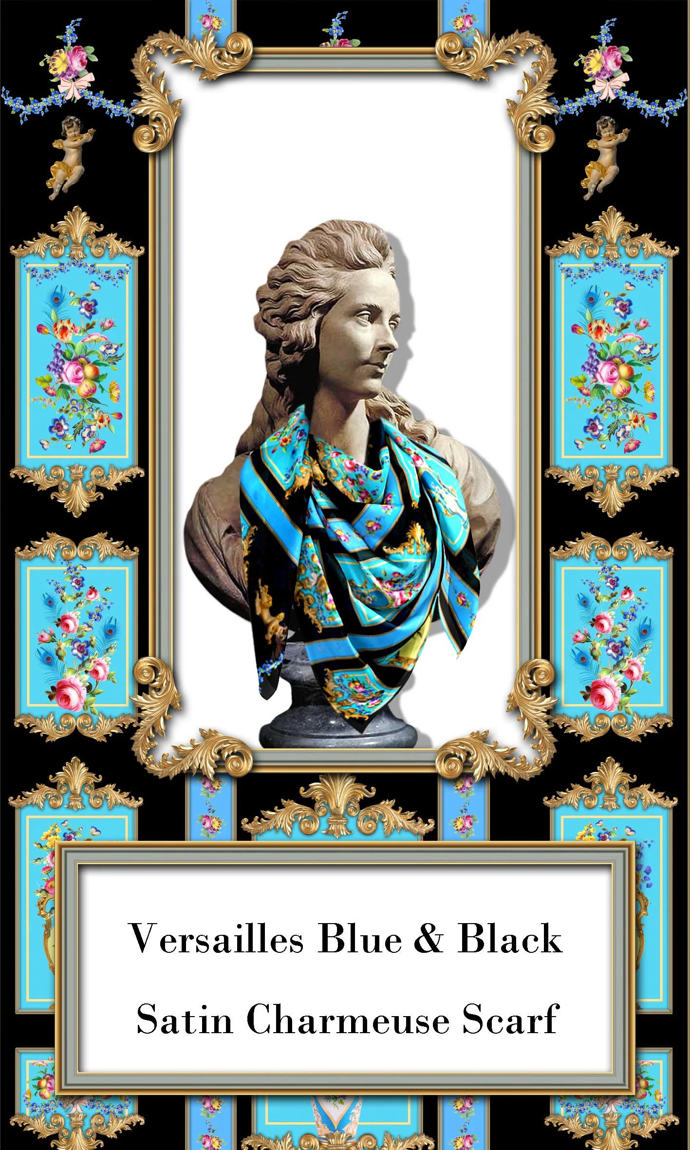 versailles french silk scarf