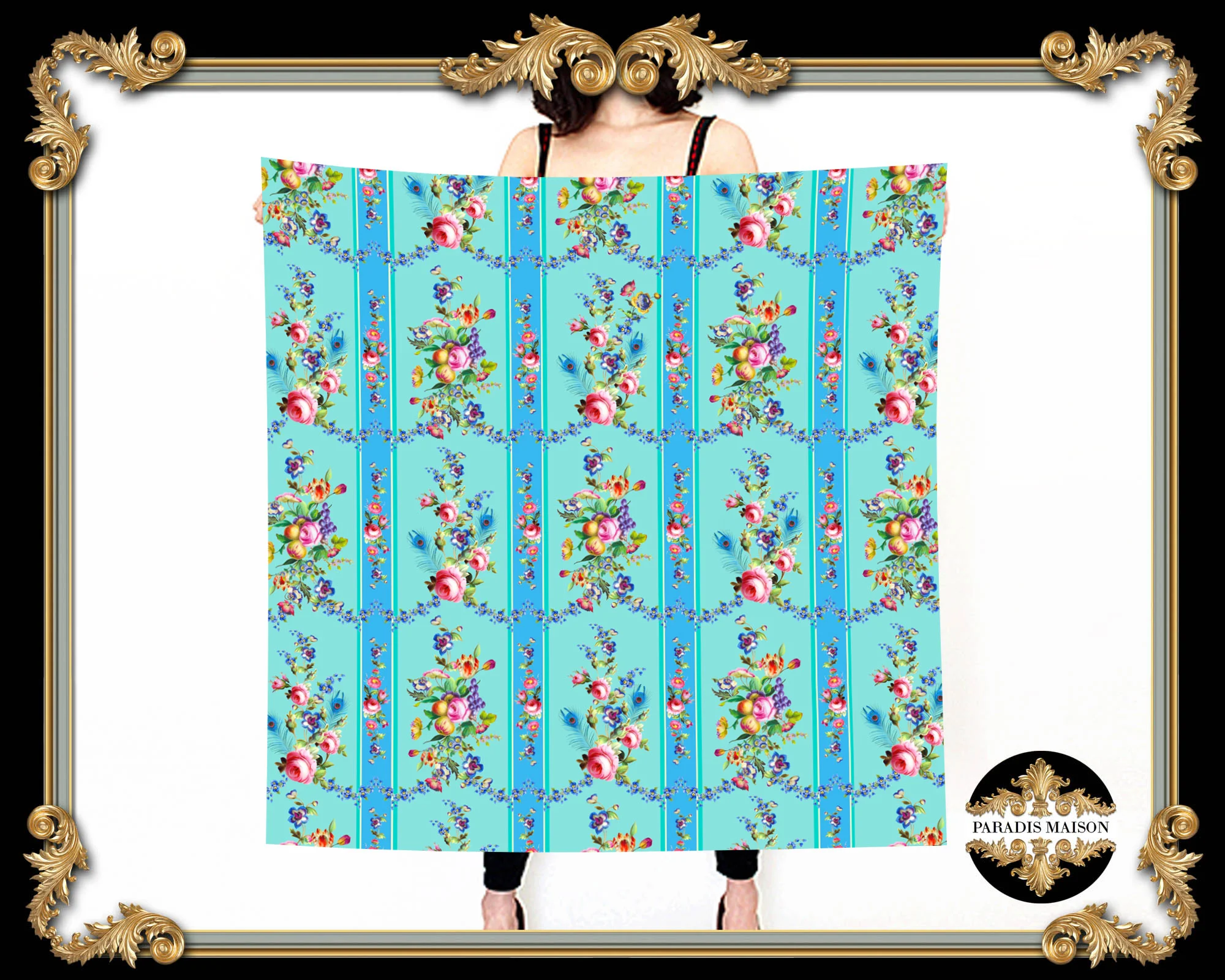 marie antoinette style silk scarf