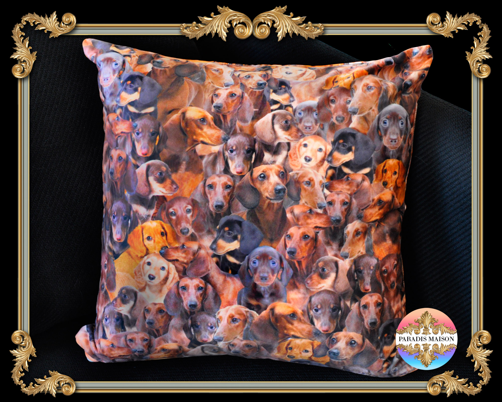 dachshund dog throw pillow los angeles