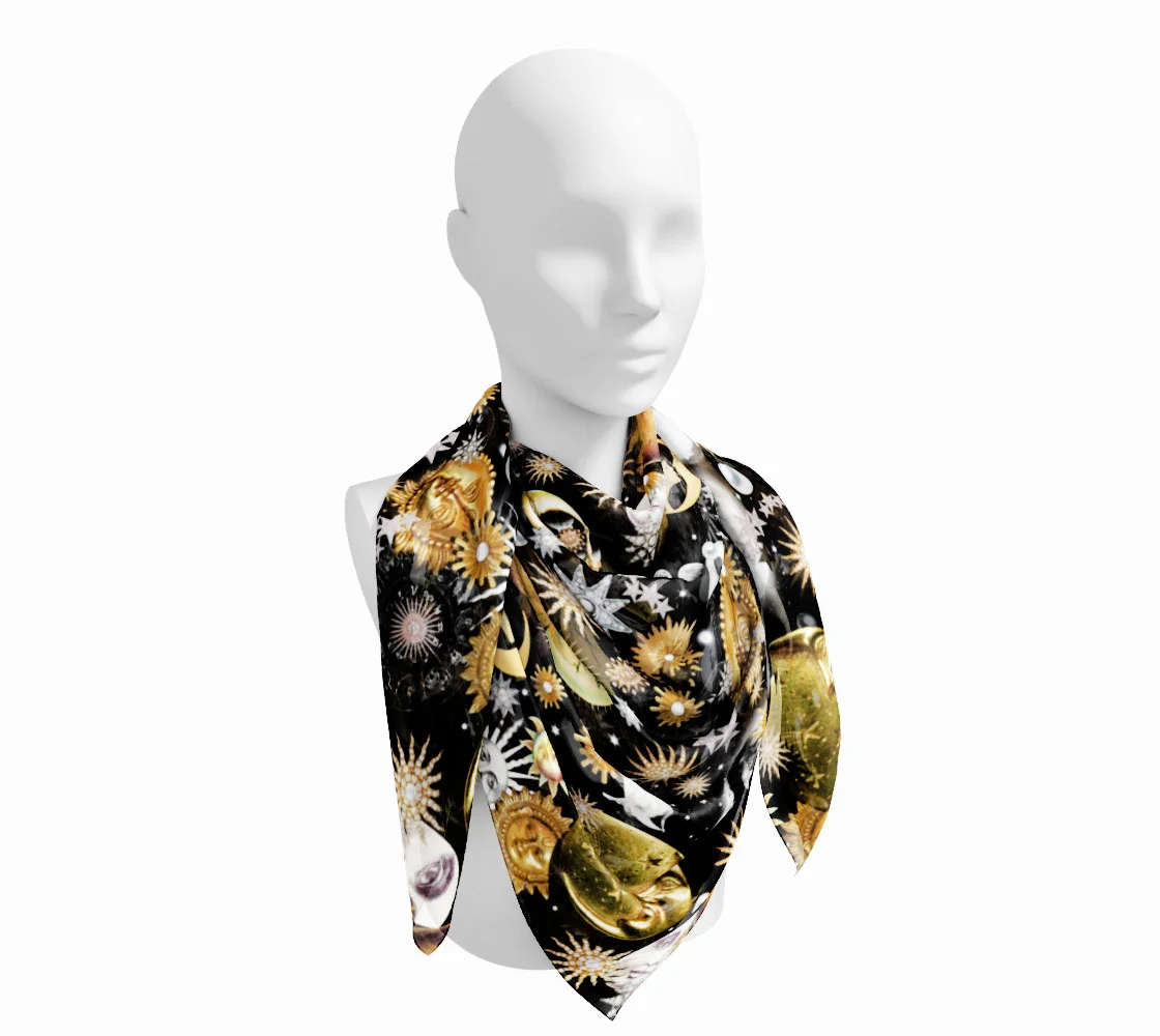 Celestial Silk Scarf