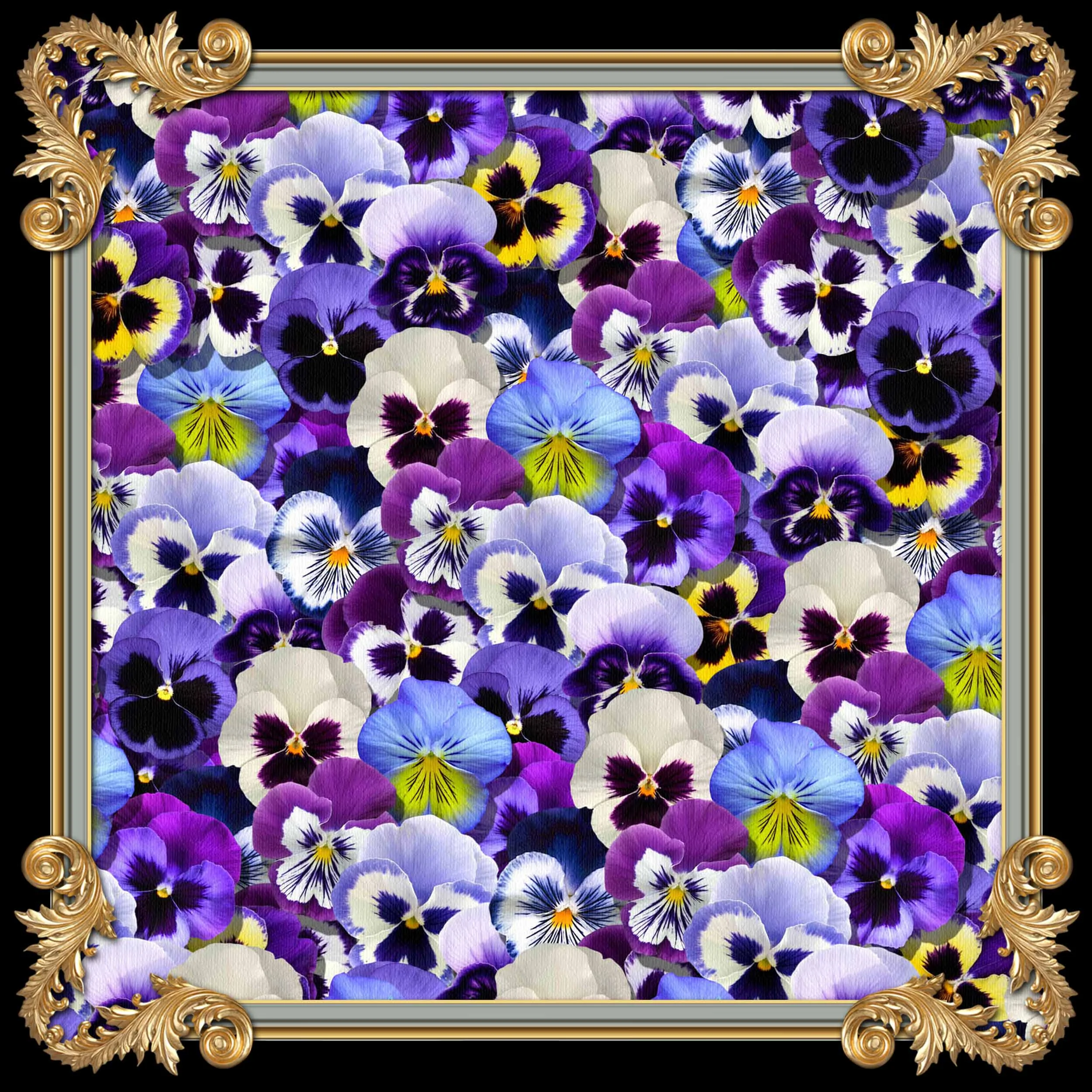 pansy flower velvet throw pillow