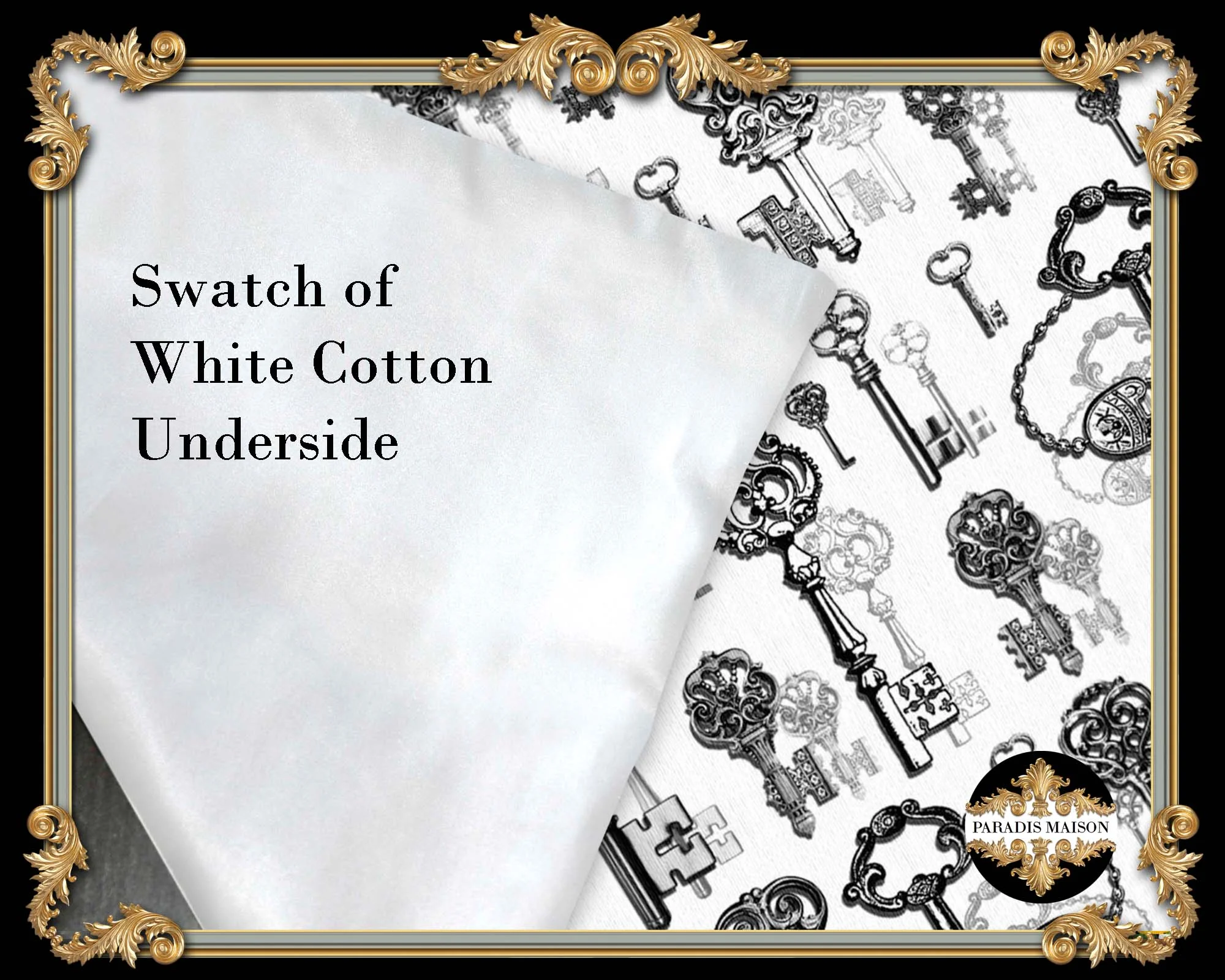 antique keys cotton bed sheets