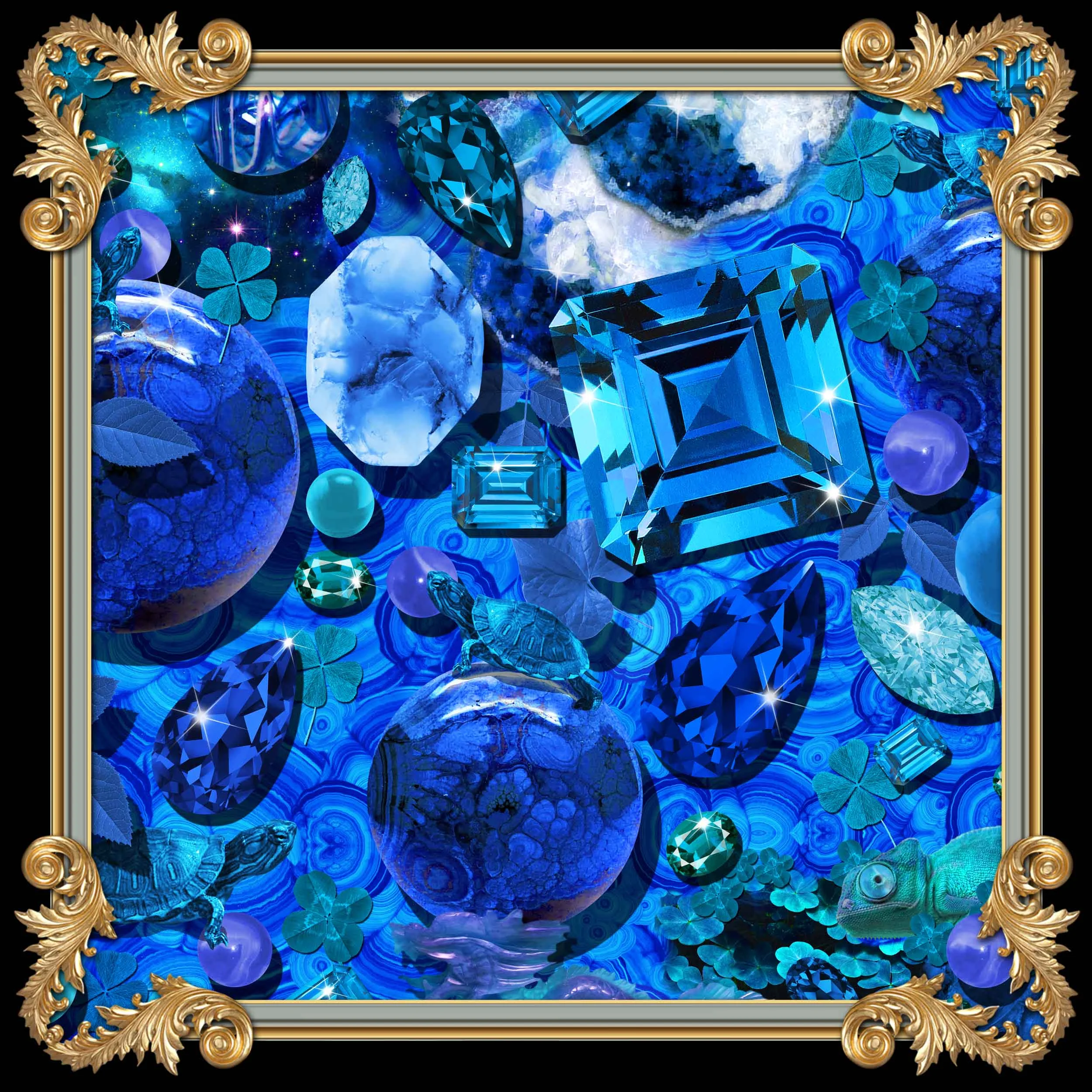 COBALT BLUE THROW PILLOW COVER