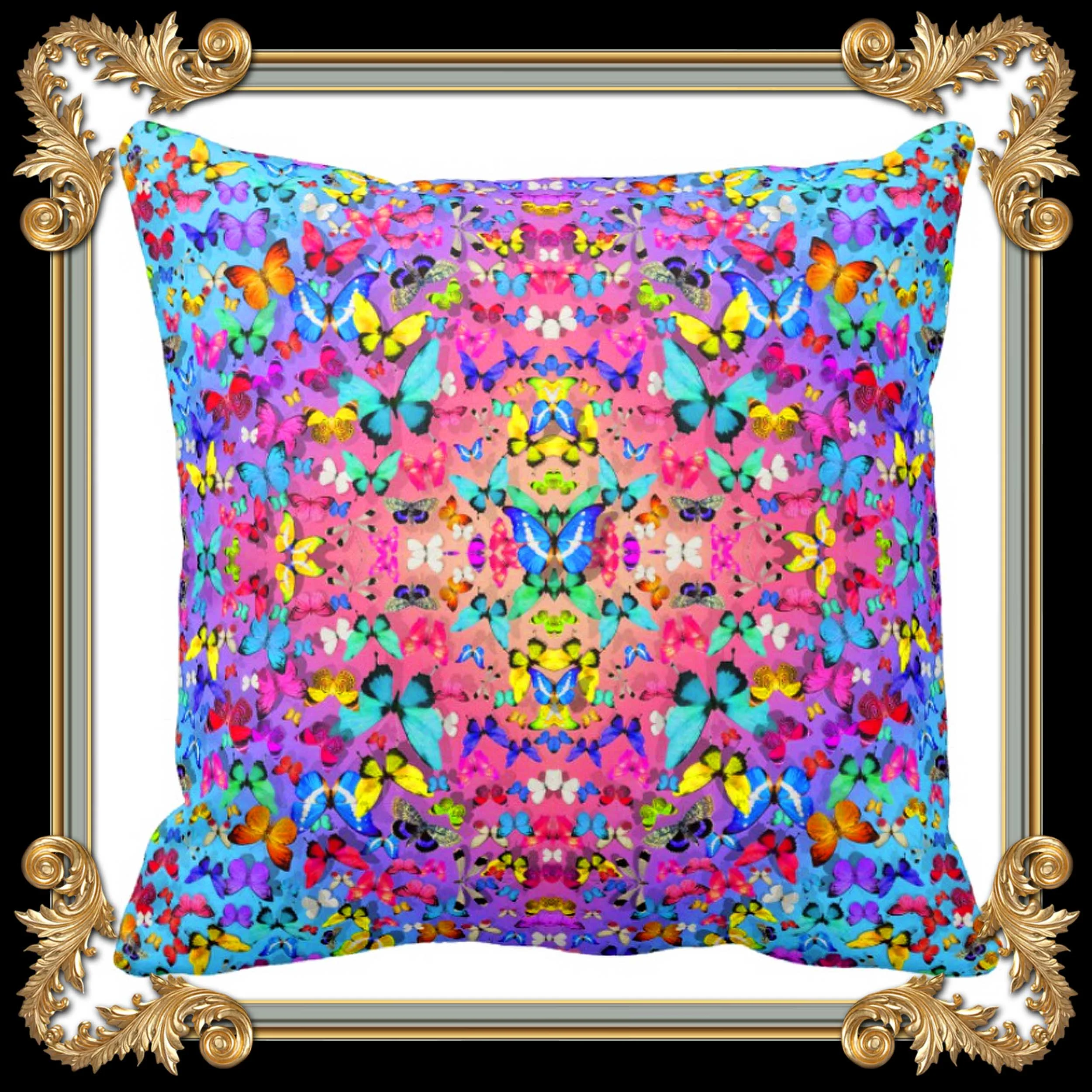 PASTEL BUTTERFLIES PILLOW