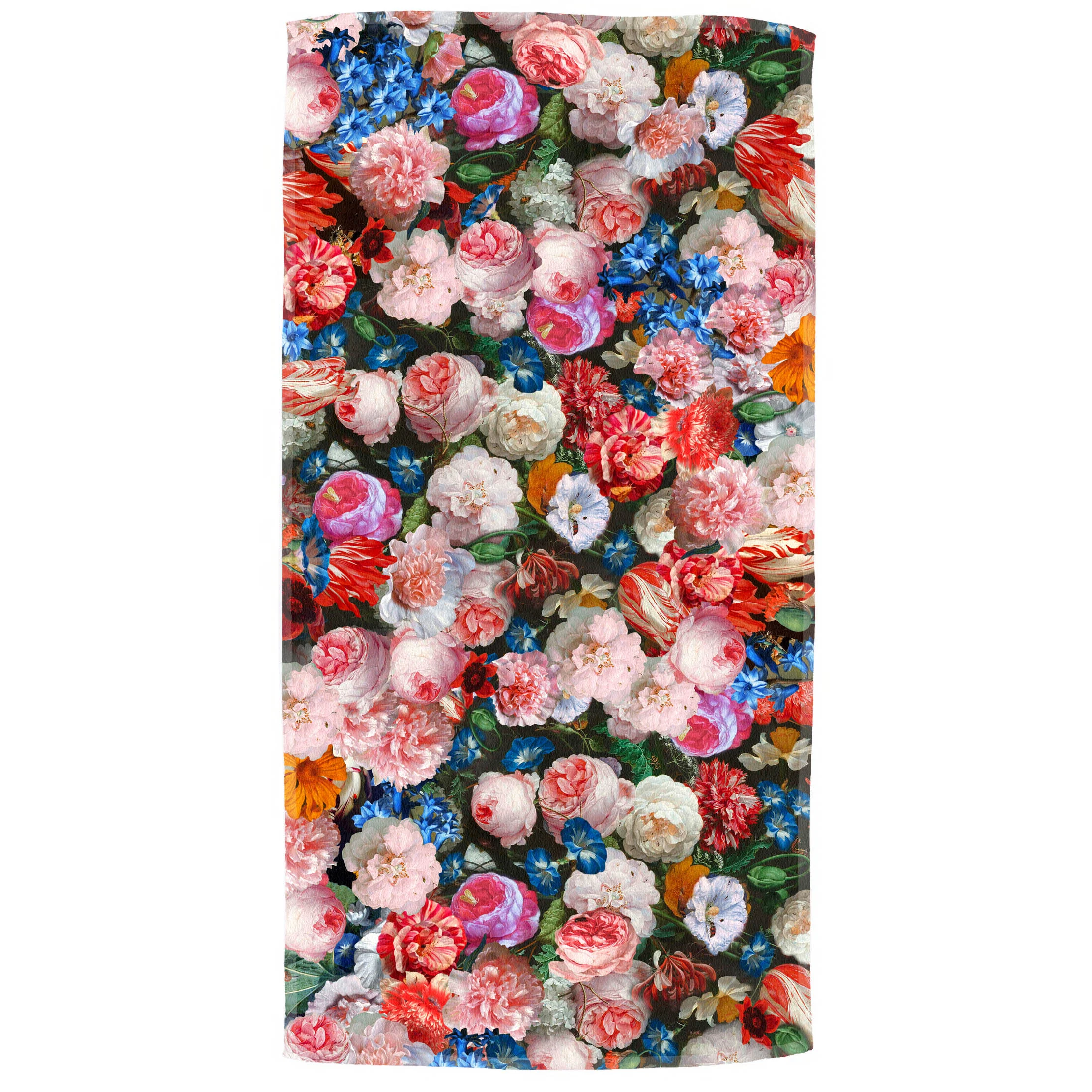 dutch floral painting towel