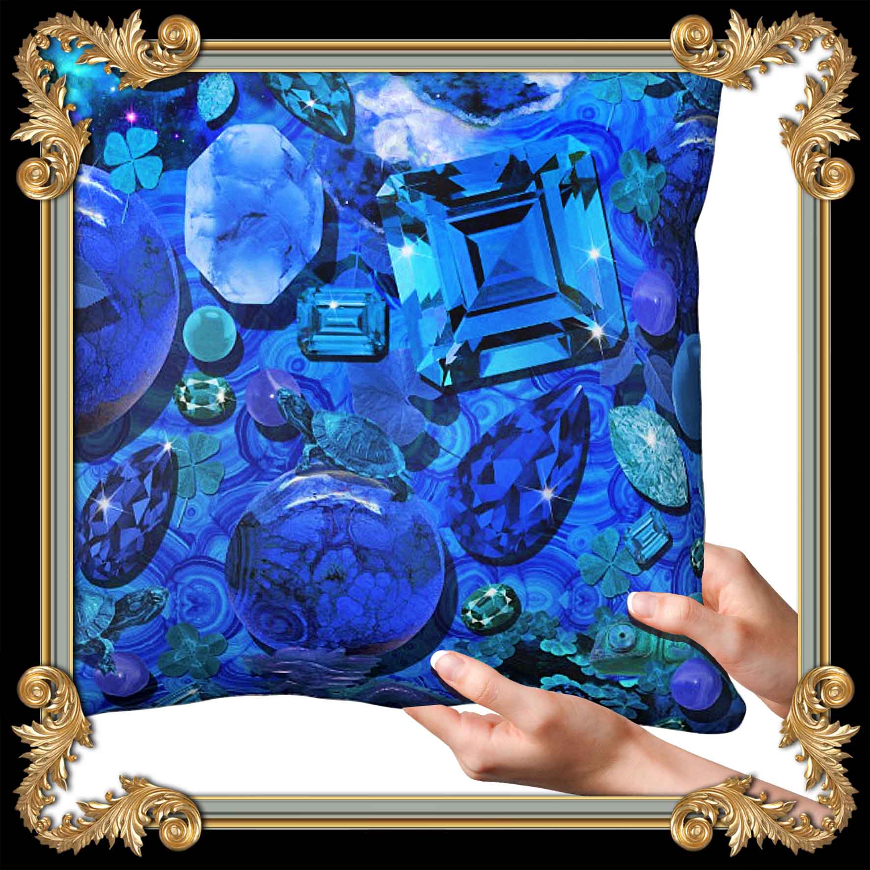 SAPPHIRE THROW PILLOW