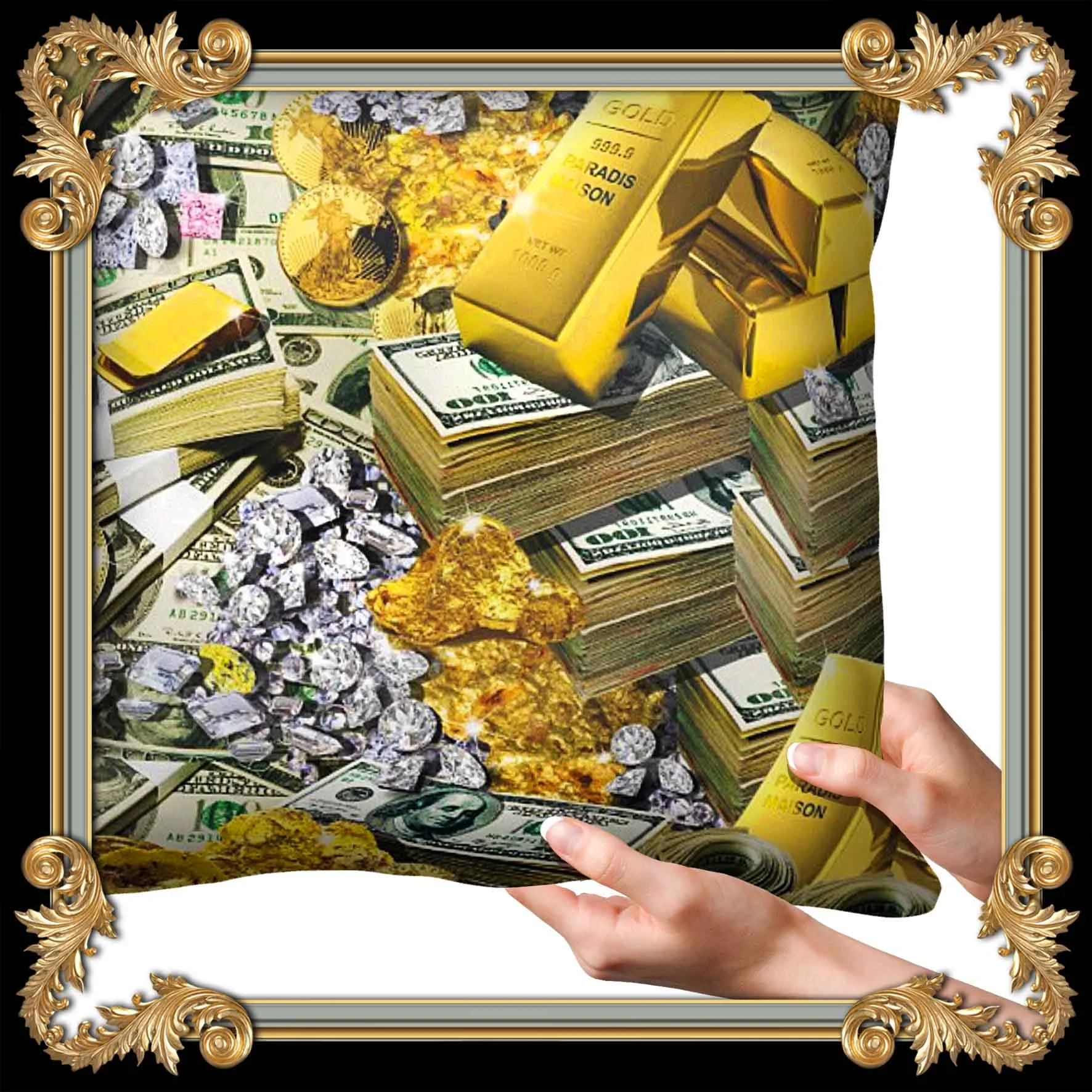 MONEY PRINT PILLOW