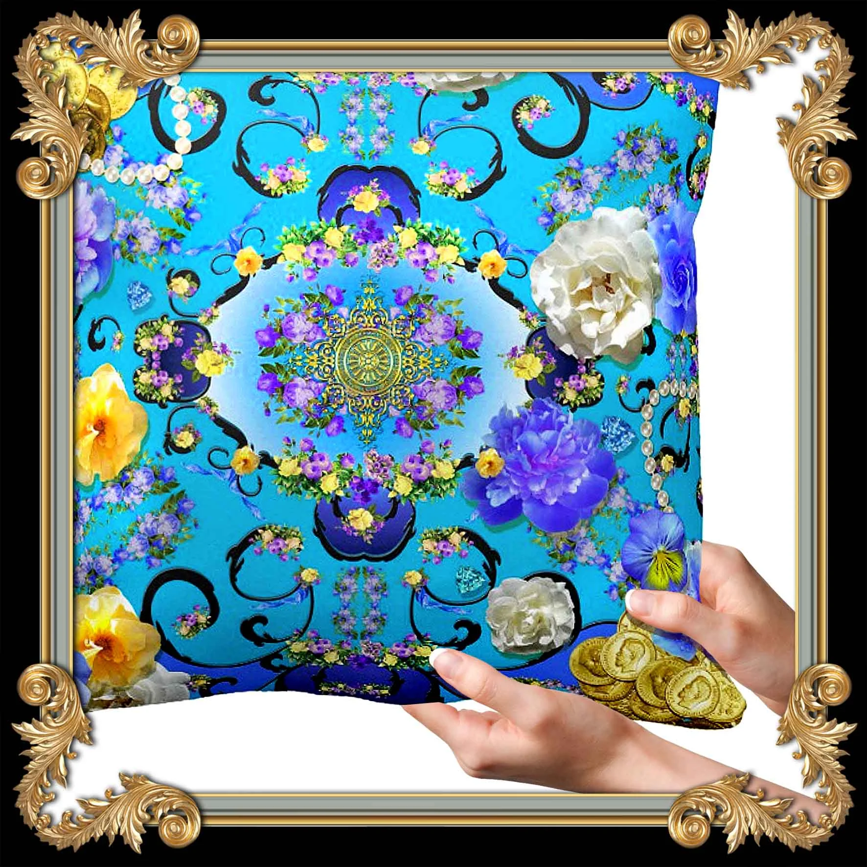 FRENCH AUBUSSON STYLE PILLOW
