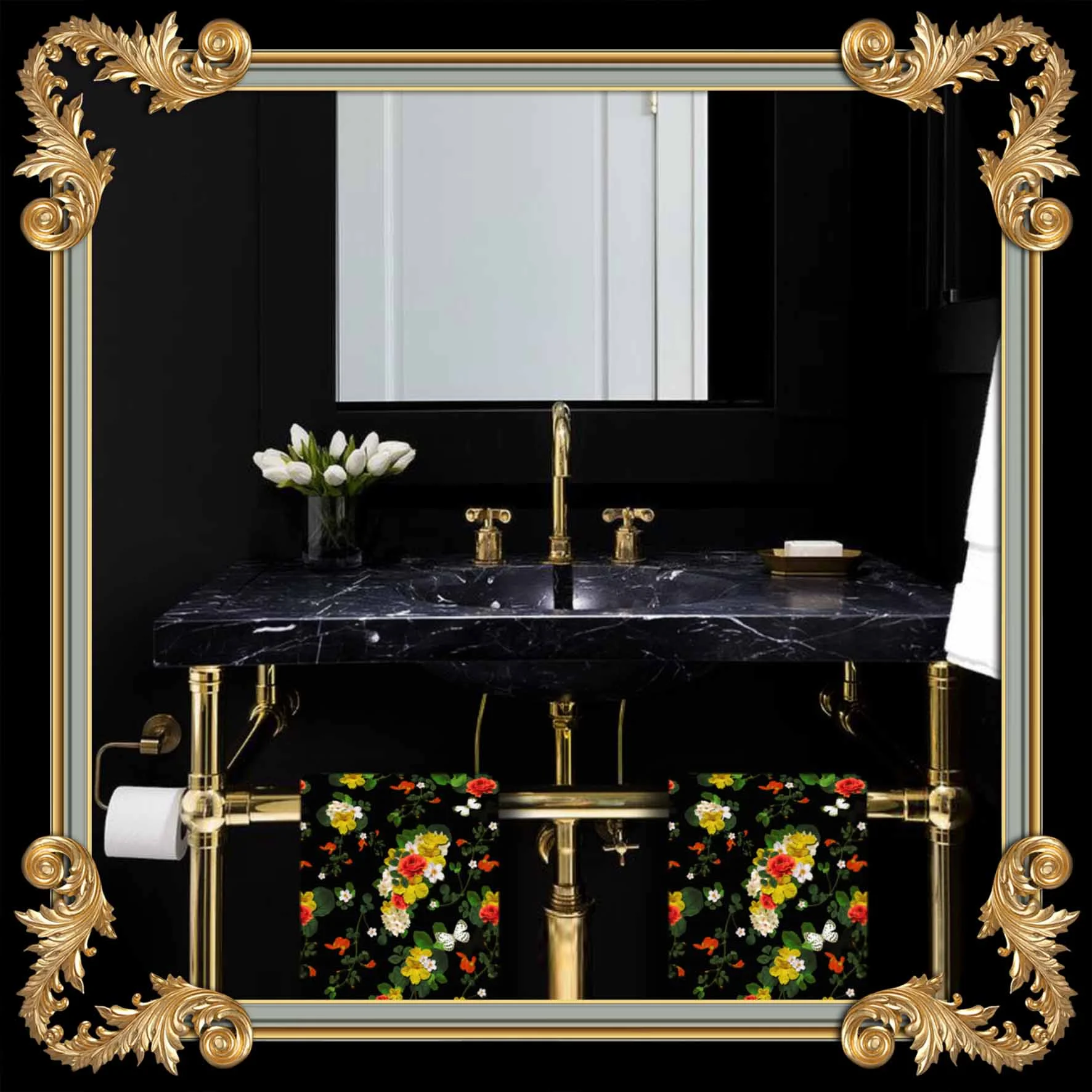 CHINOISSERIE GUEST TOWELS