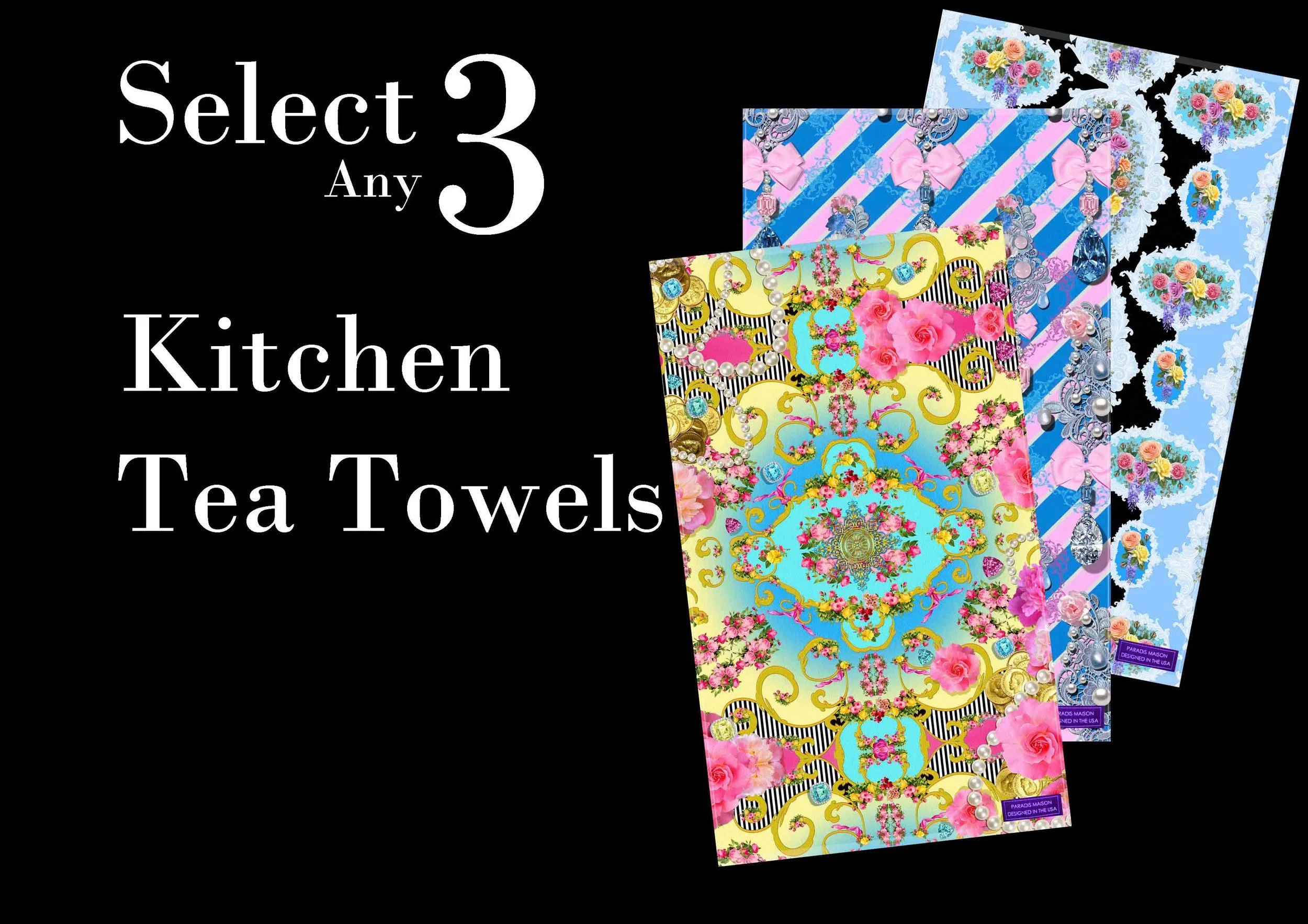 Whimsical Kitchen Tea Towels — Maximalist Interior Decor & Whimsical