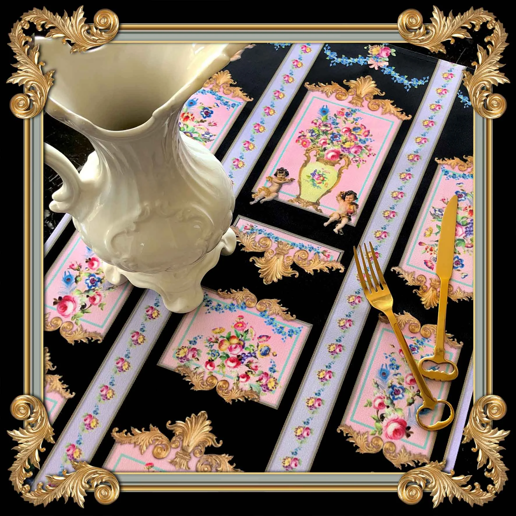 FRENCH BAROQUE DISH TOWEL