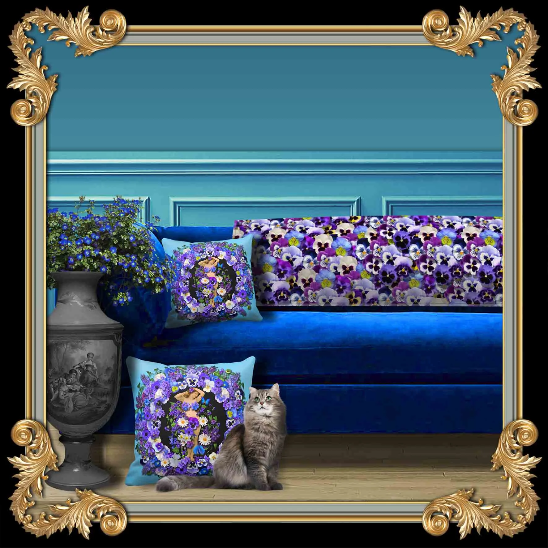 PANSY FLOWER BLANKET