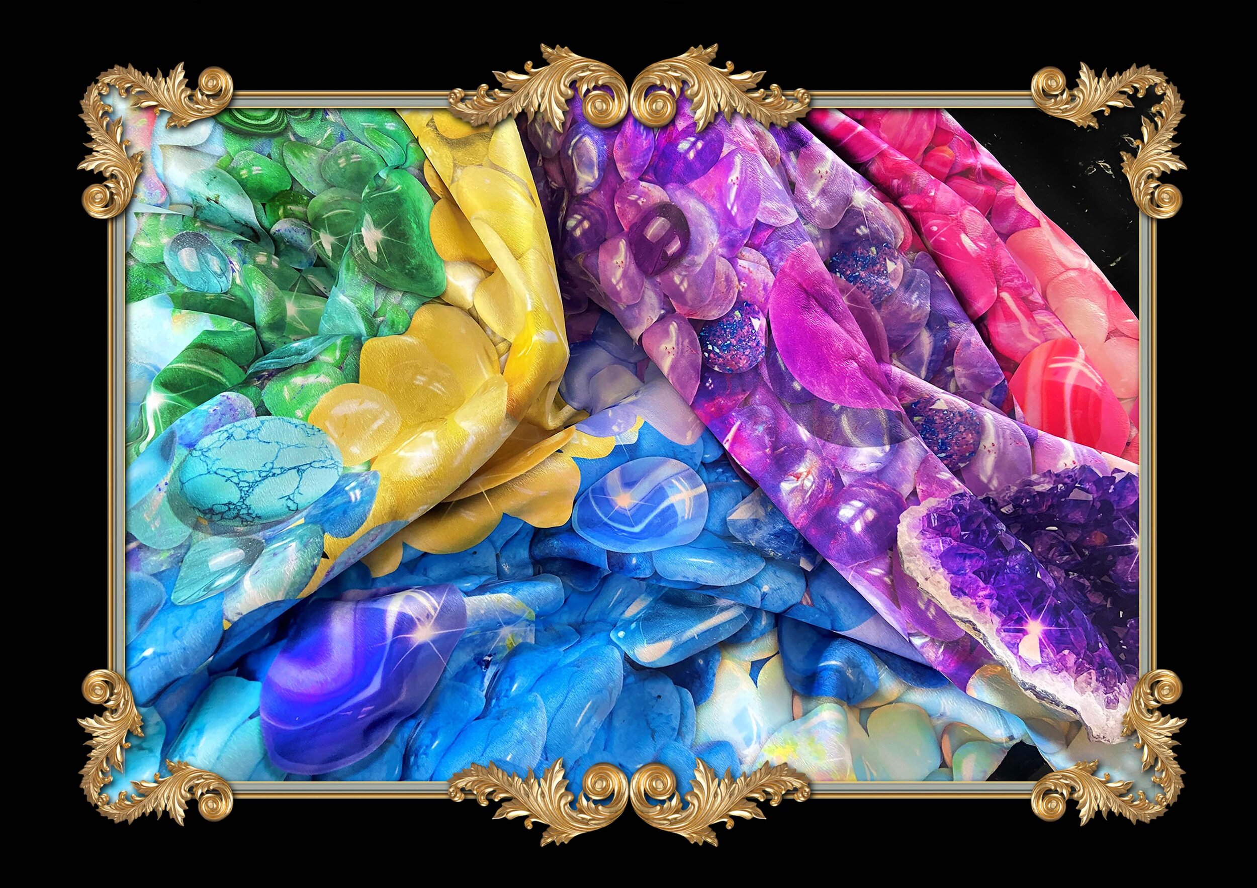 RAINBOW CRYSTAL THROW BLANKETS