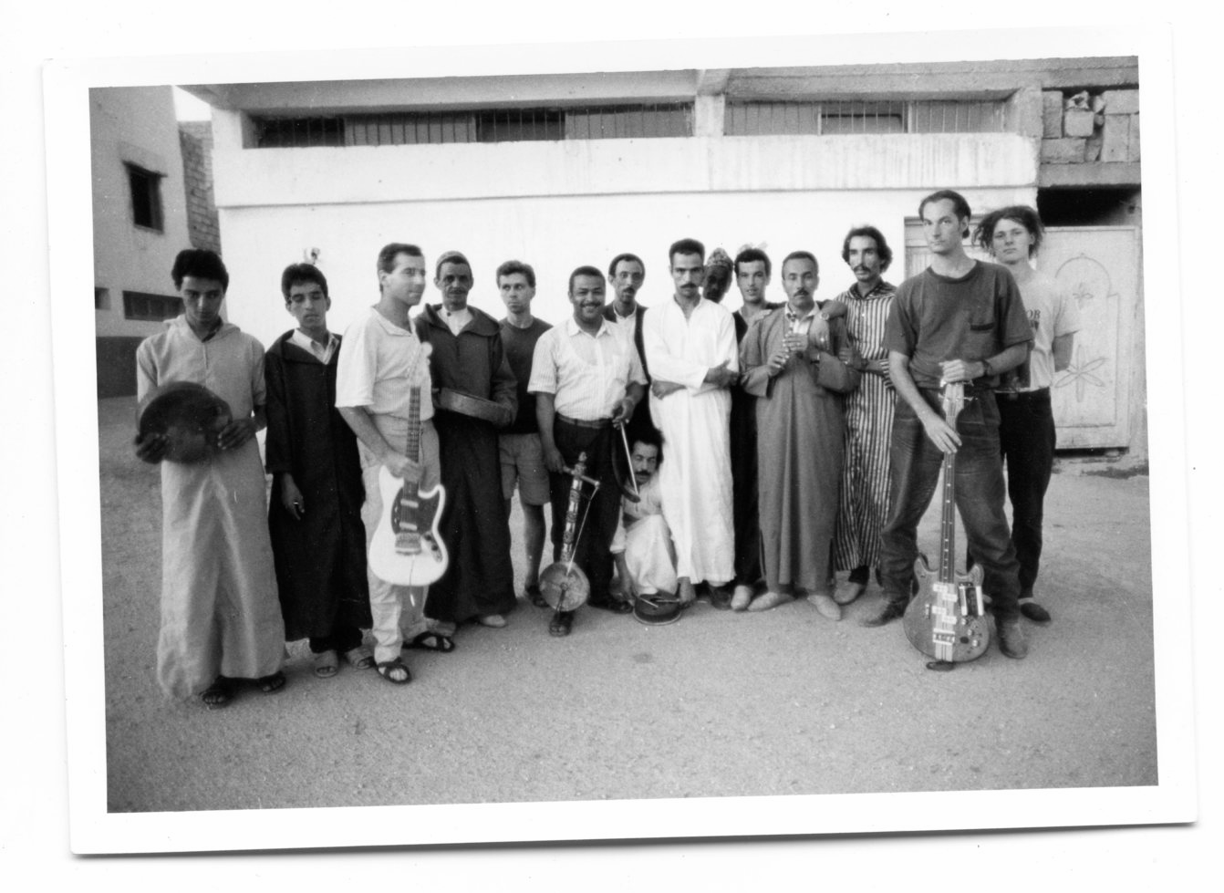 FAT with Aouad Mia, Benlamouden, Berber session musicians and engineer David Weber