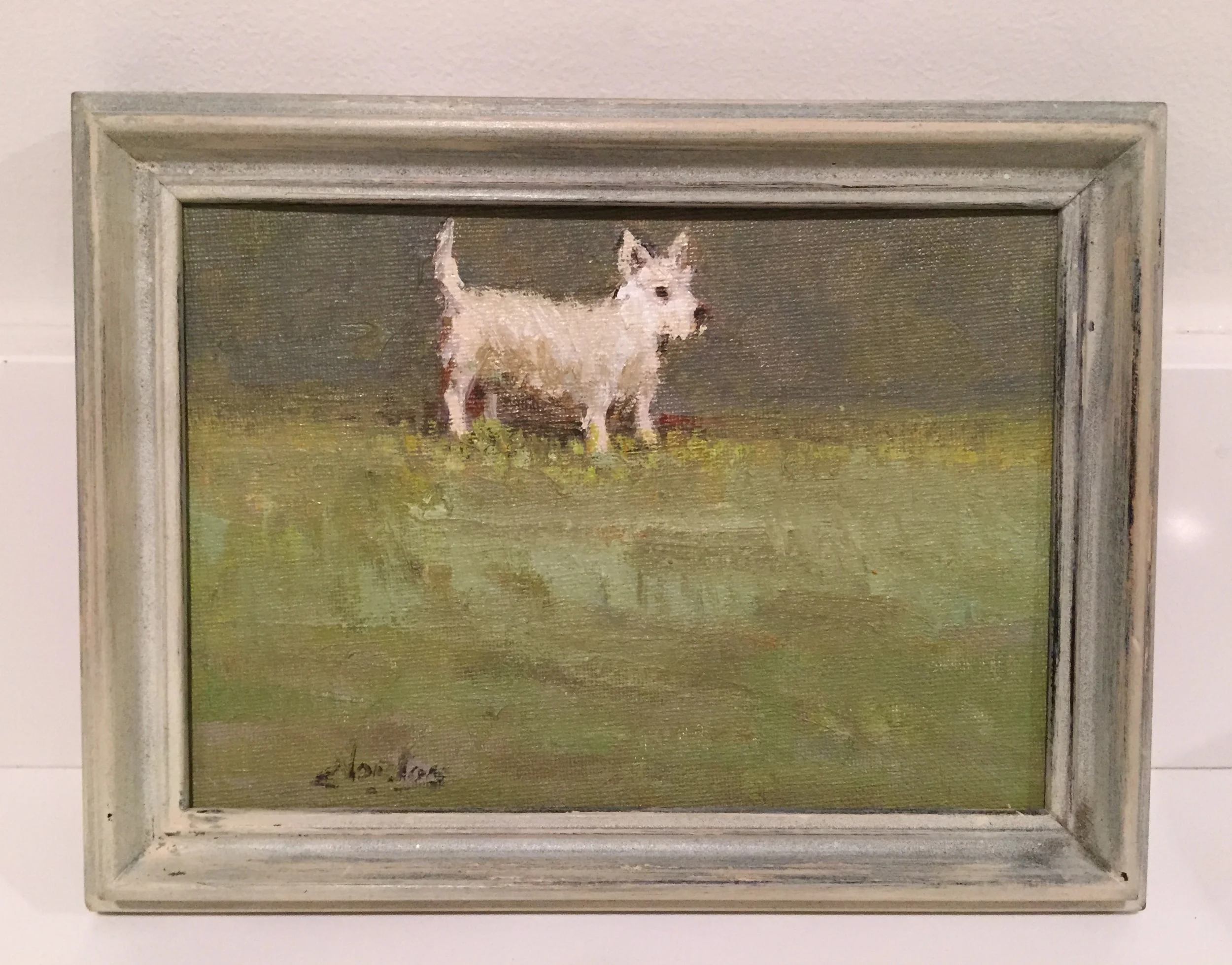 Tiny terrier painting