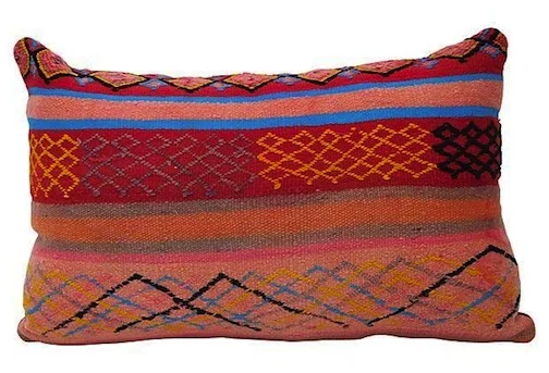 Vintage Moroccan pillow; $450; Habibi Imports.