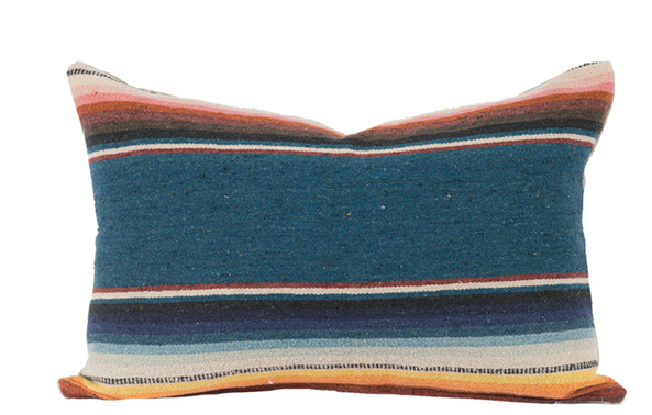 Malibu pillow (made of vintage Mexican Serape); $230; House of Cindy