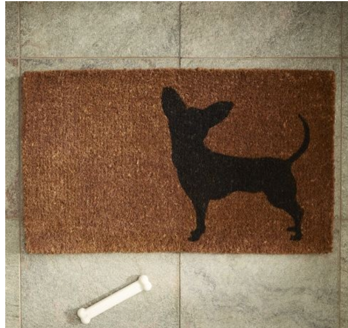 Proud dog owners, heads up! This jute doormat from Nino is available   here