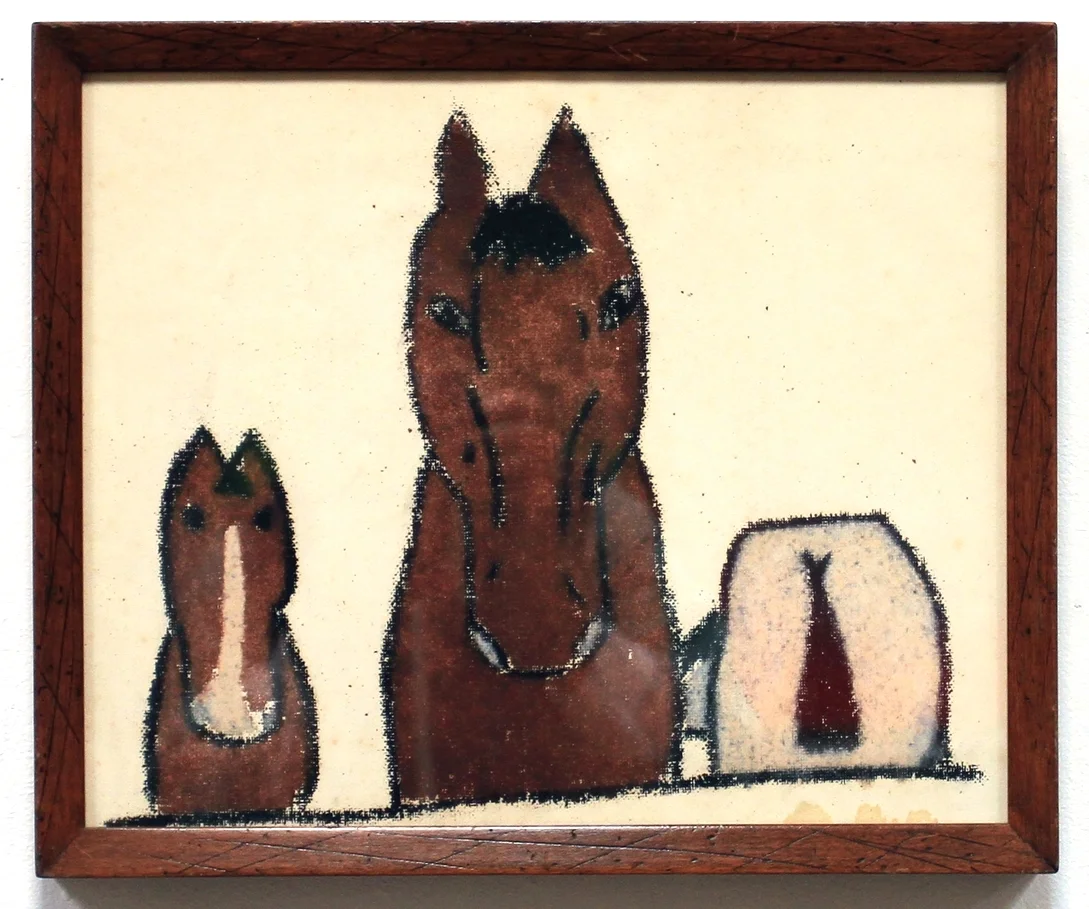 Horses 13x16 oil on paper $150.JPG