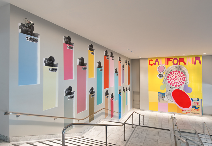 Meg Cranston's "California" and "Fireplace 12" at the Hammer Museum for Made in L.A. , 2012.