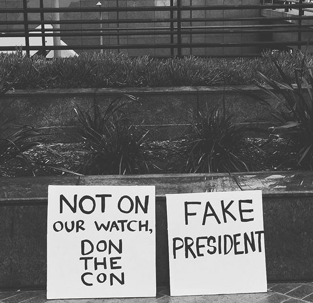 Lily Spindle WOMEN'S MARCH signs