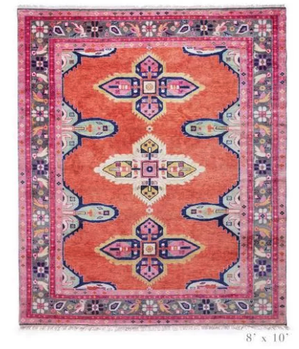 Stunning 8x10 Caitlin Wilson Kismet coral rug …