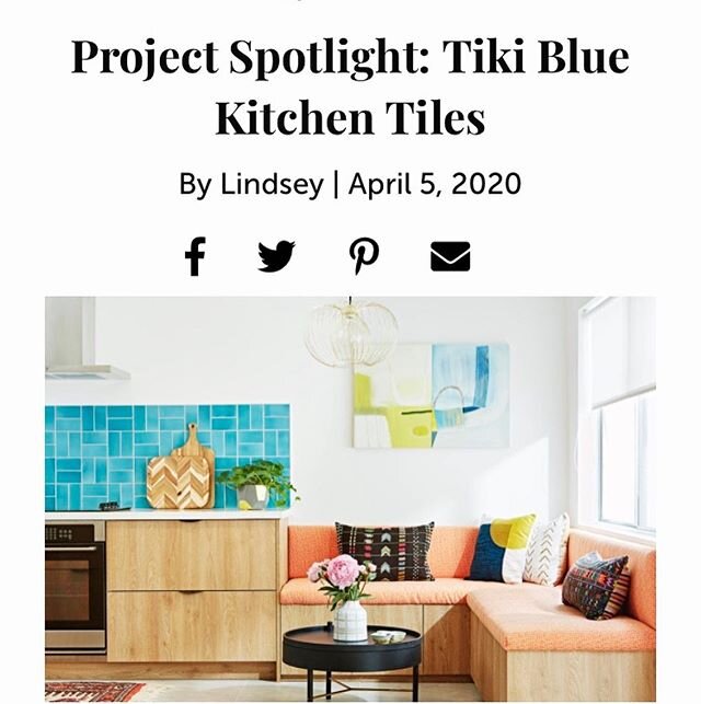 We could NOT BE MORE PUMPED to have our #projectletsgotonoho remodel featured on @fireclaytile!! Click the #linkinbio👆 to see the Before and After shots, discover some fun facts about us and how we started our business, who LILY is, our top 3 design