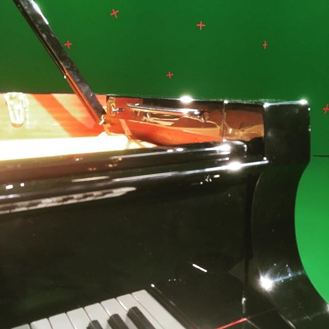 Throwback Thursday, tuning on a green screen. 🎥#greenscreen #filming #studio #pianotuning #pianotuner #pianotechnician