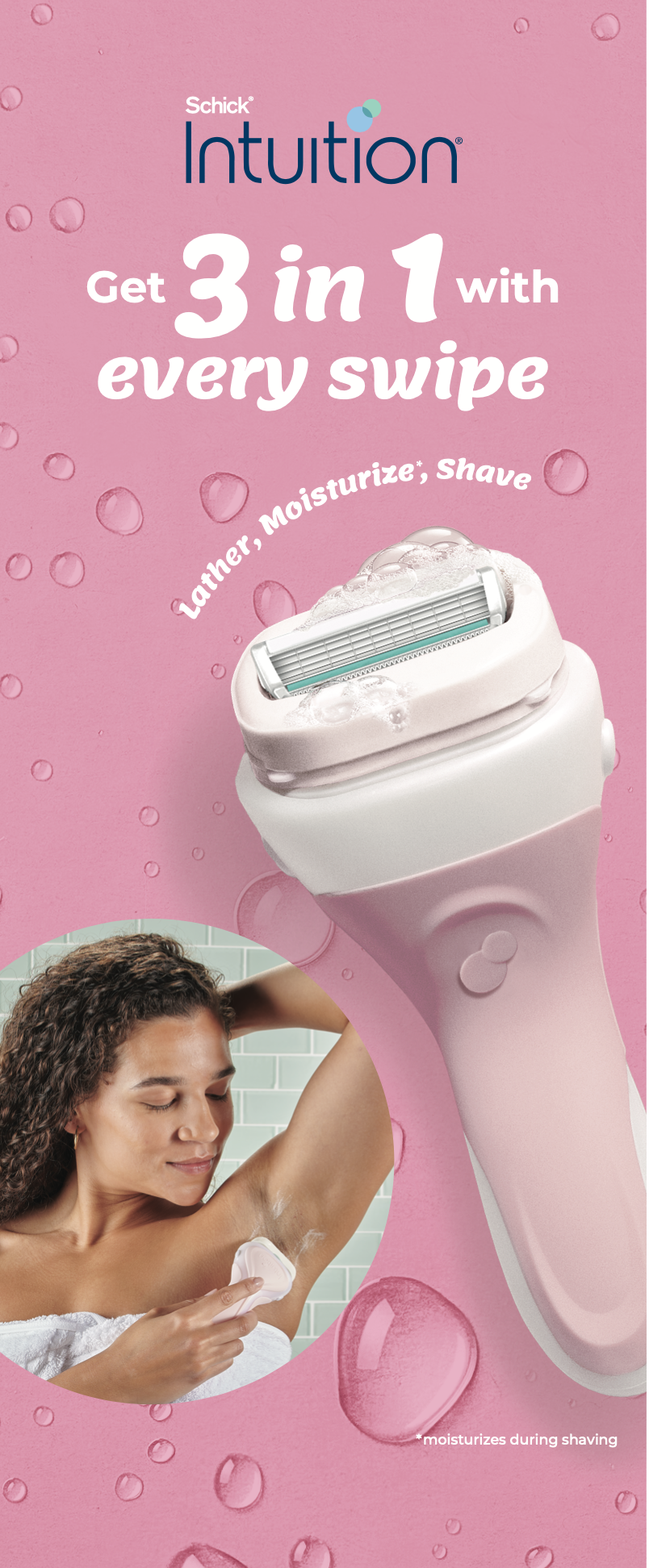 Schick in-store banner