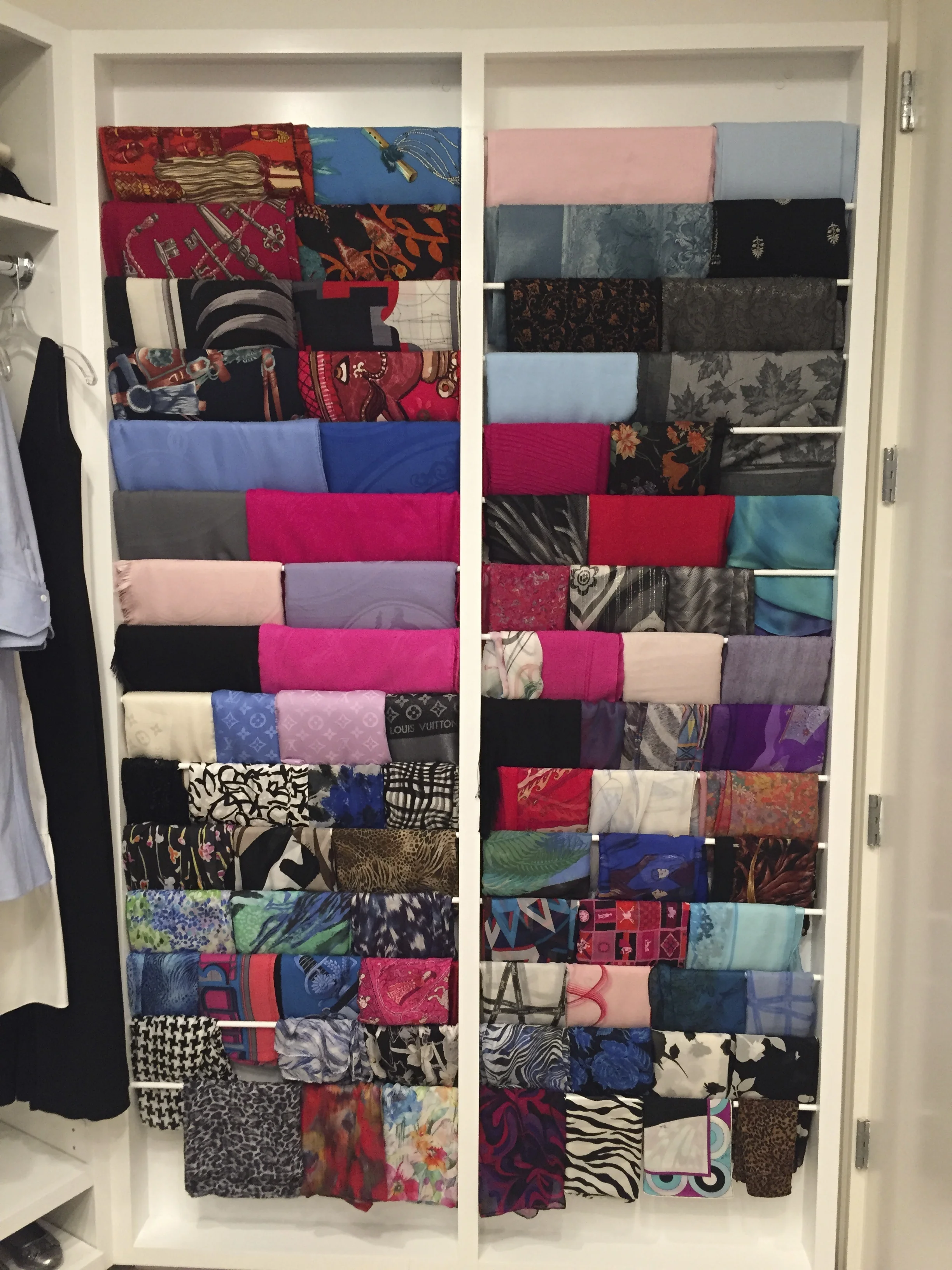 Fashion Accessories Scarves, belts, hats -- we make them visually accessible to you, so you remember what you have, and can grab them at ease.