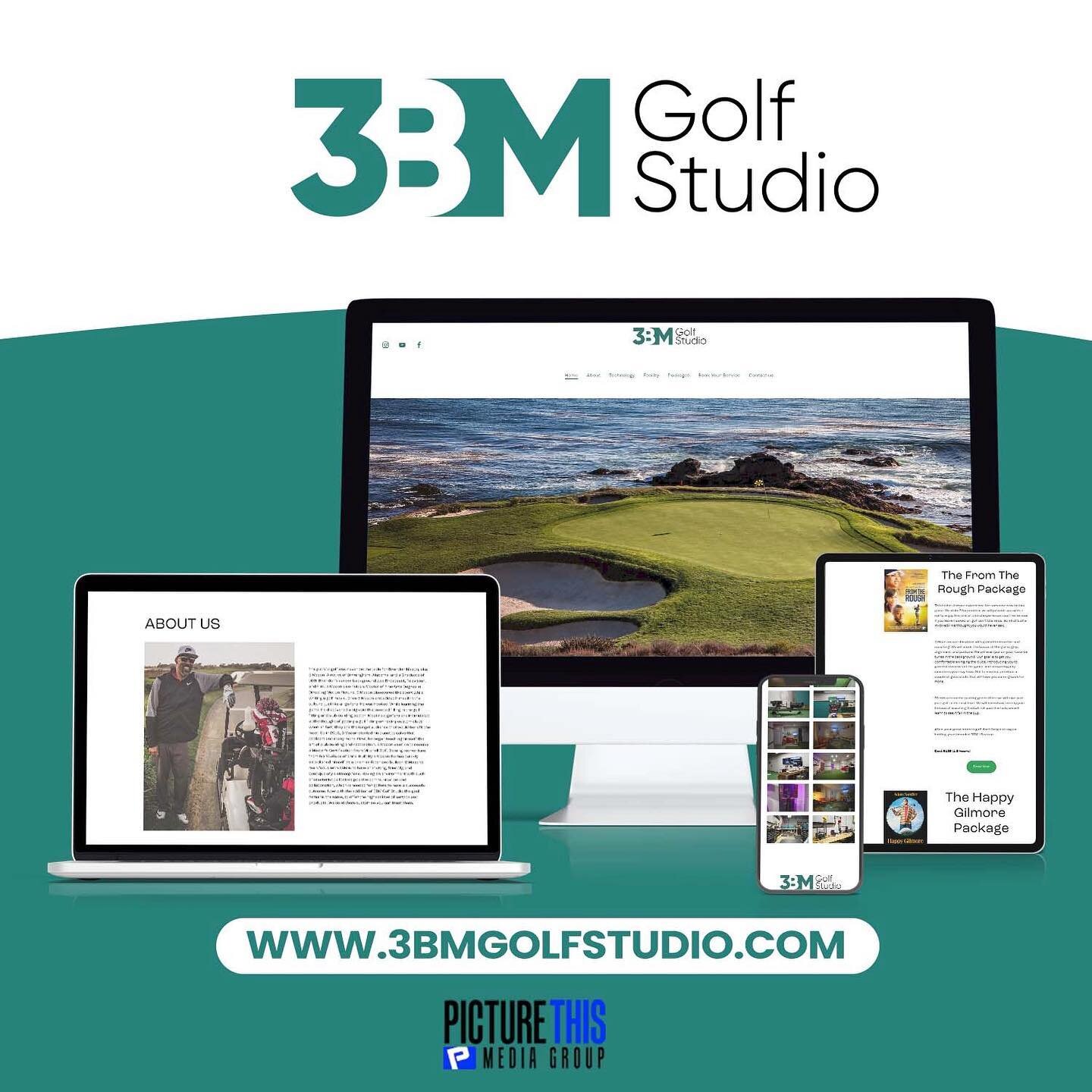 💻Website design for @3bmgolfstudio 

🏌🏾&zwj;♂️⛳️ 3BM Golf studio offers golf fittings, custom golf club building, and they even have golf simulators and putting greens! 

Click the link in our bio for your website needs!