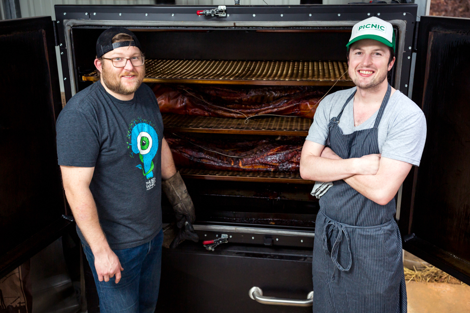 Wyatt Dickson, co-owner and Pittmaster, Picnic Durham, Whole Hog BBQ and Seasonal Sides