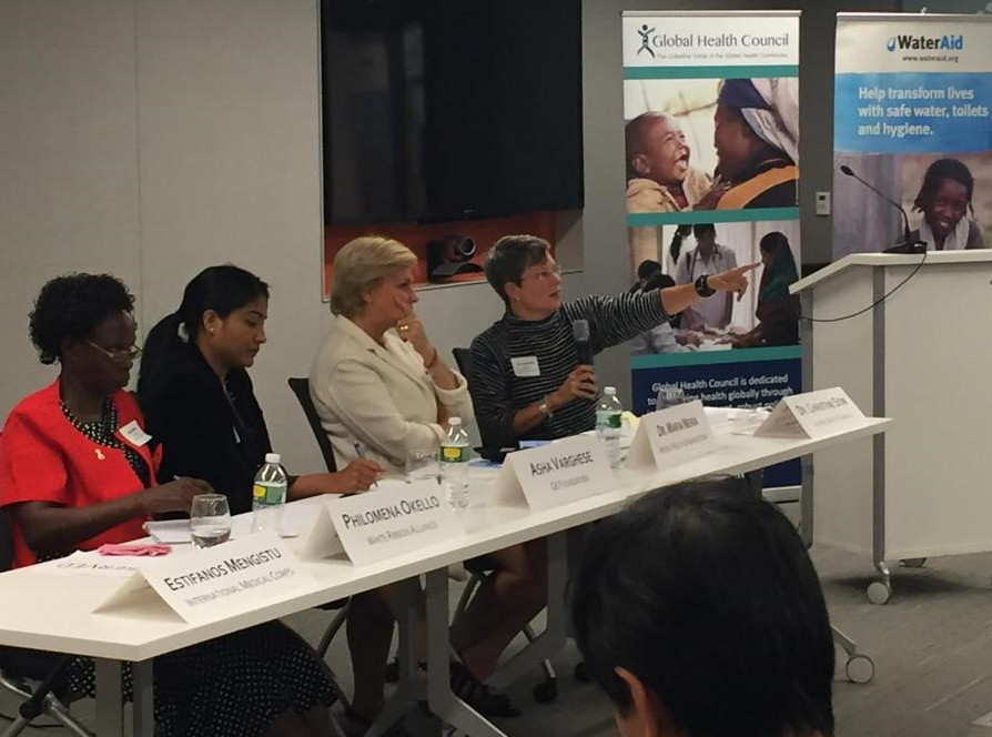 philomena okello on the health and wash panel