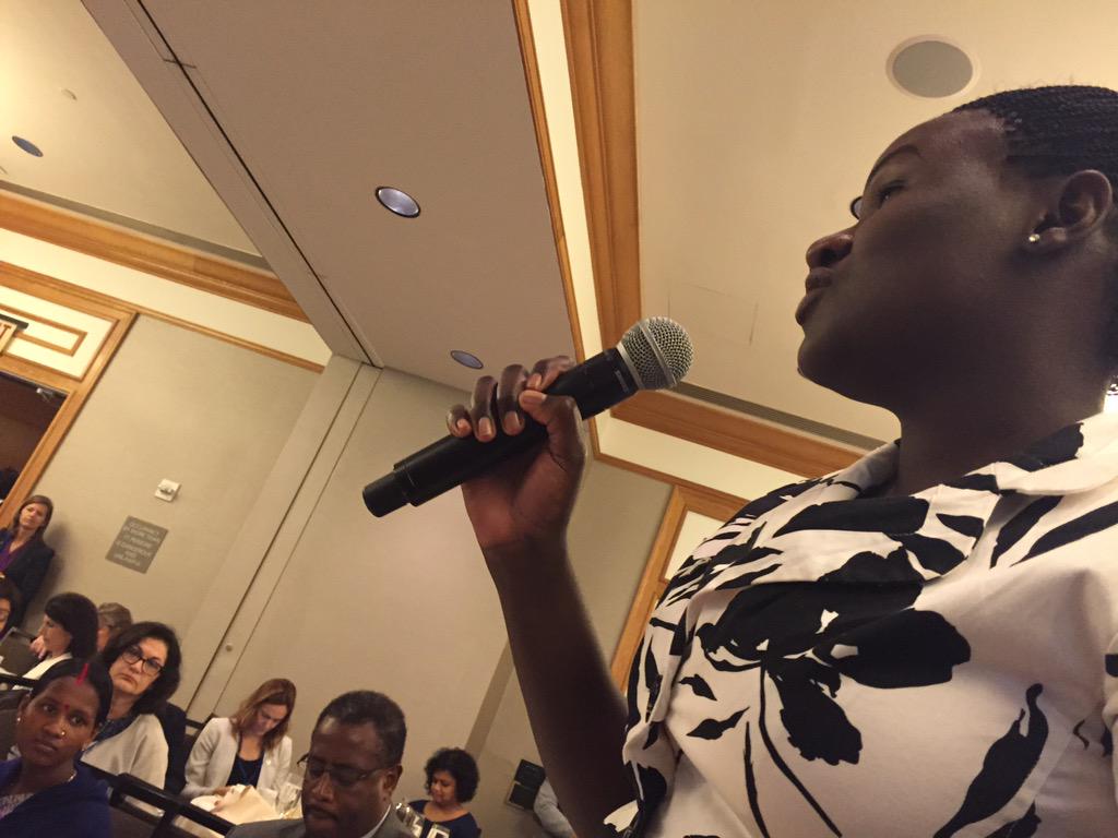Winfred ongom at the pmnch accountability breakfast 