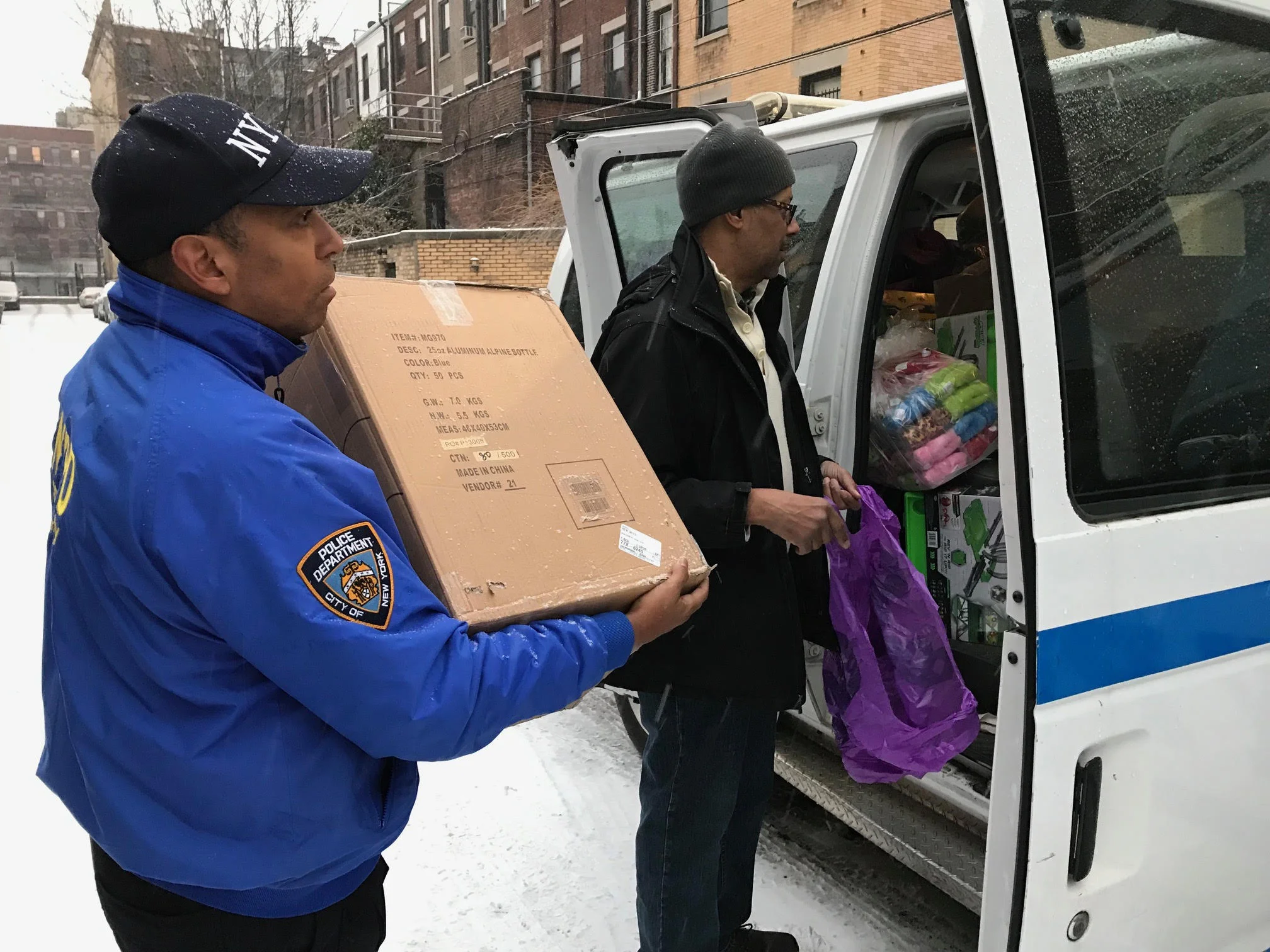 Gifts in PO van.jpg