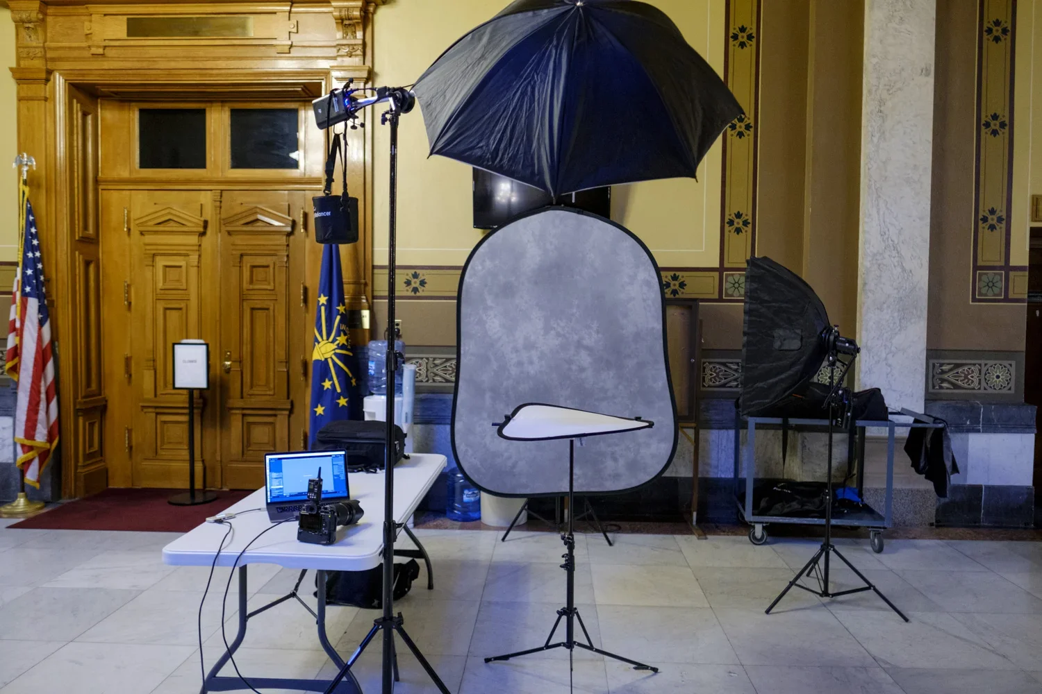 Indiana Senate Portraits and Group Panorama