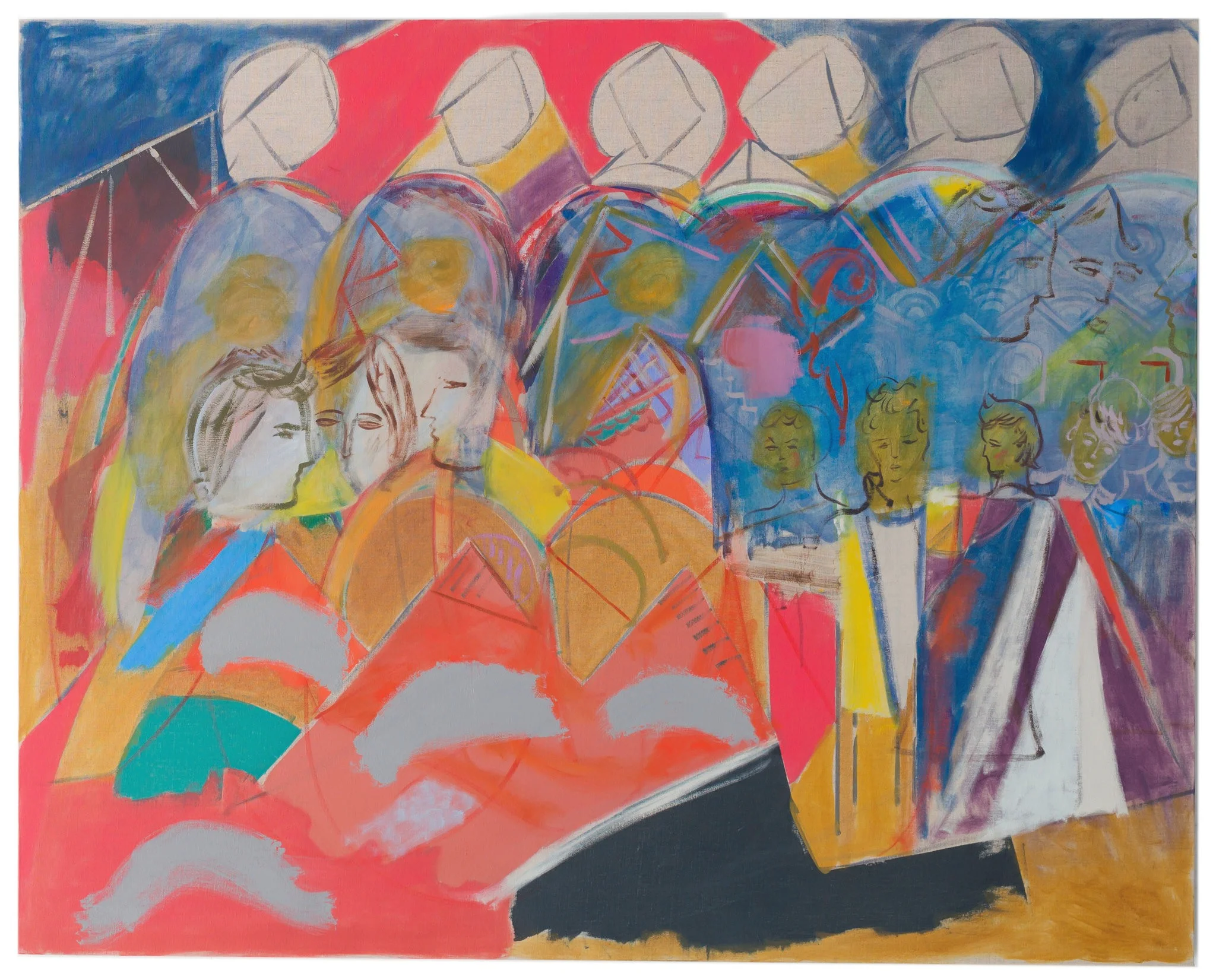 Jackie Gendel’s “tbt” (2019) in her show “Stained Glass Cliff.” Photography: Thomas Erben Gallery
