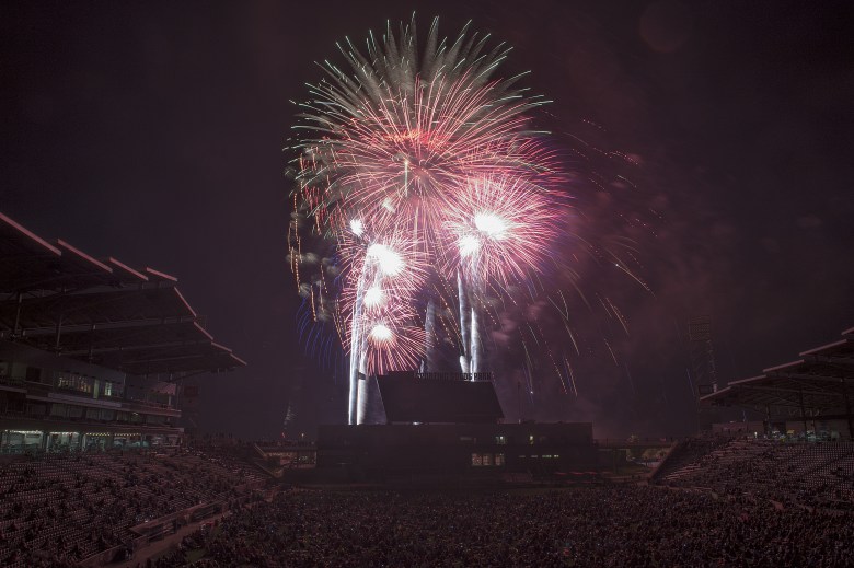 The only fireworks that the fans will remember Photo: Daniel Petty, The Denver Post