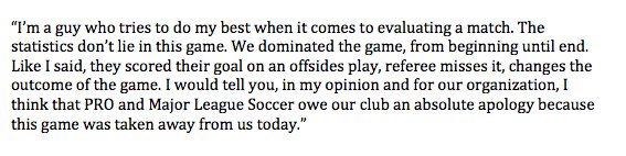Why would they apologize for something they consistently do on a game by game basis nearly every single week during the regular season?
