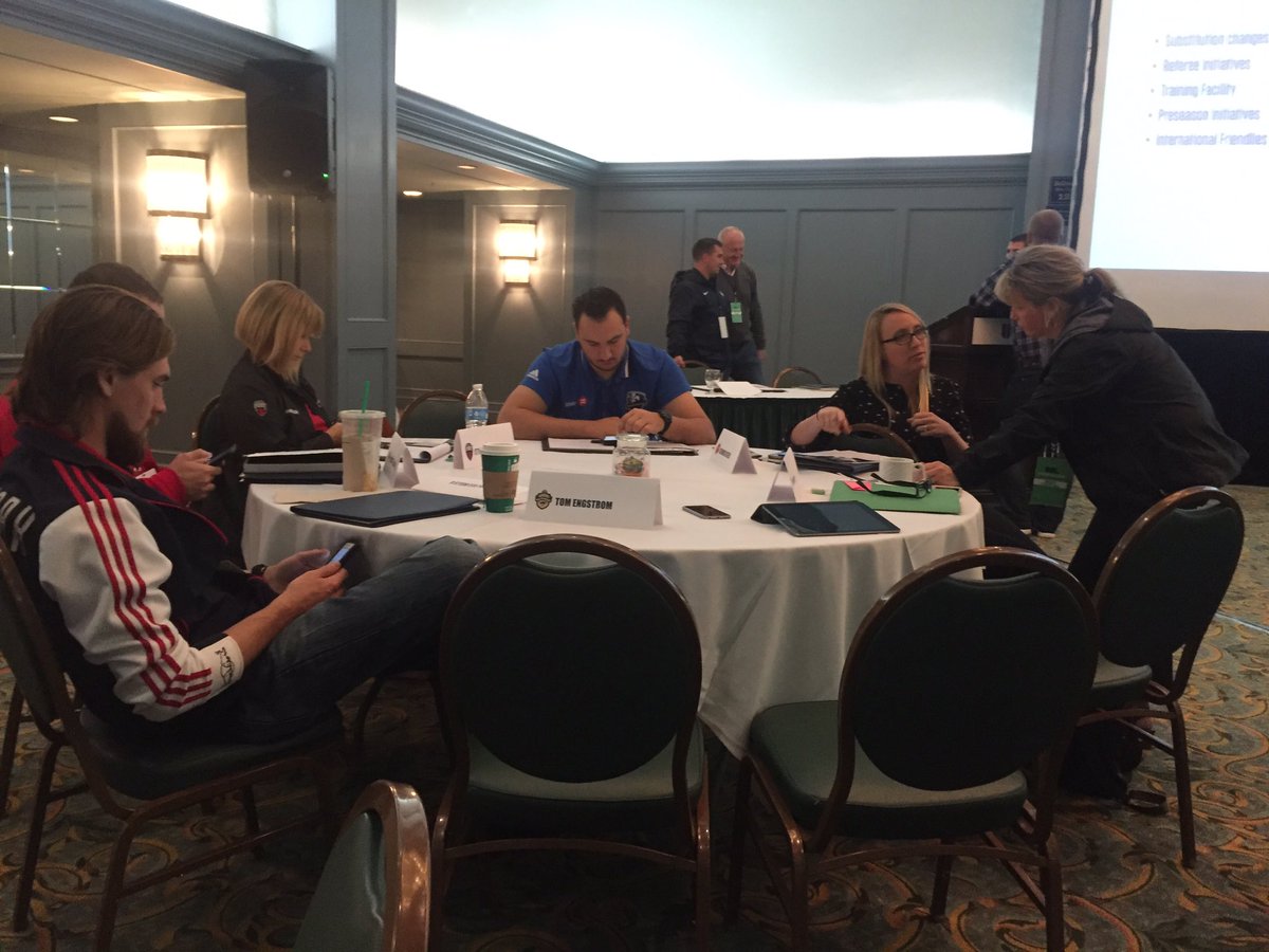 "Does anyone at this table remember what it was like to NOT wear team branded clothing?"