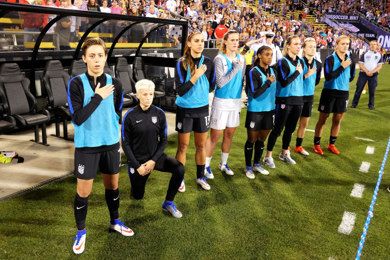 WE MUST STOP THE SCOURAGE OF WOMEN HAVING OPINIONS AND STUFF AND KNEELING AND BASICALLY THINKING.