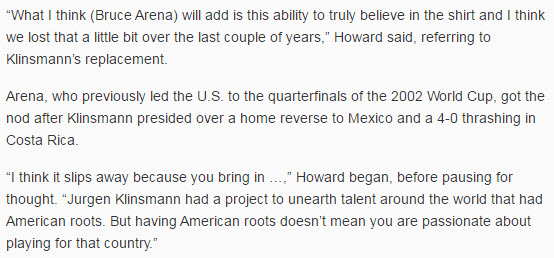 Bruce will make the USMNT great again, right Tim? 