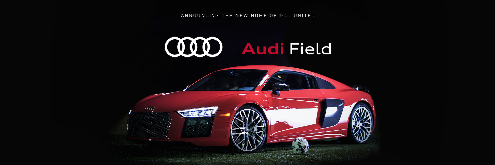The prominence of the soccer ball to the car is an indication of the sport taking second billing to the luxury............. or something.