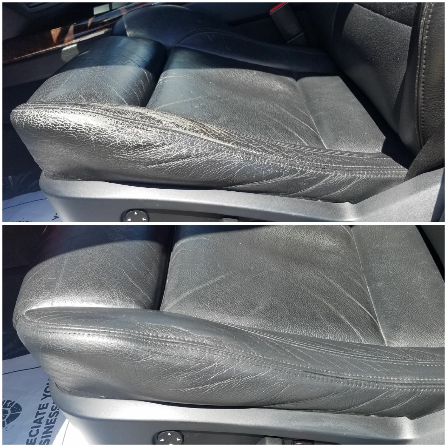 BLACK Leather Dye Colour Restorer F26 X4 BMW Car Seat Repairs 