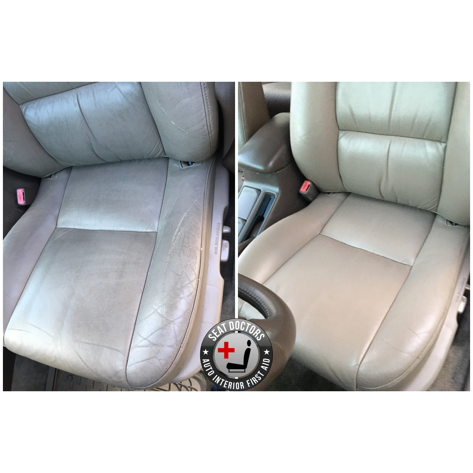 Black Leather Restorer for TOYOTA Avensis Prius Interior Seats Colour Dye Repair 