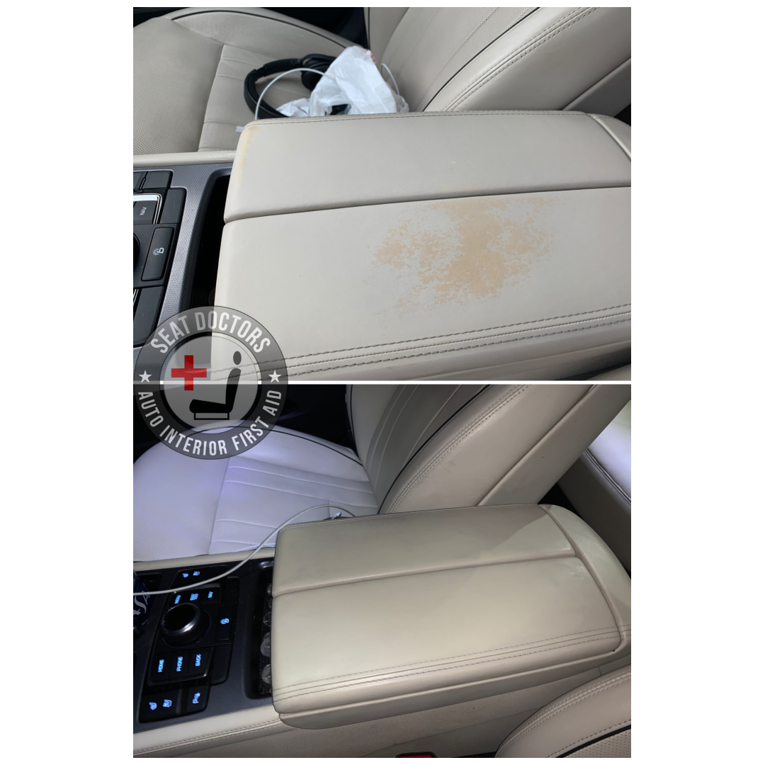 CREAM Leather Colour Dye Restorer for ASTON MARTIN Car Interiors Seats, 