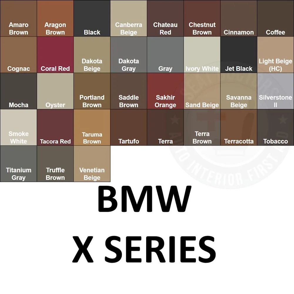 BMW X Series Leather Dye — Seat Doctors