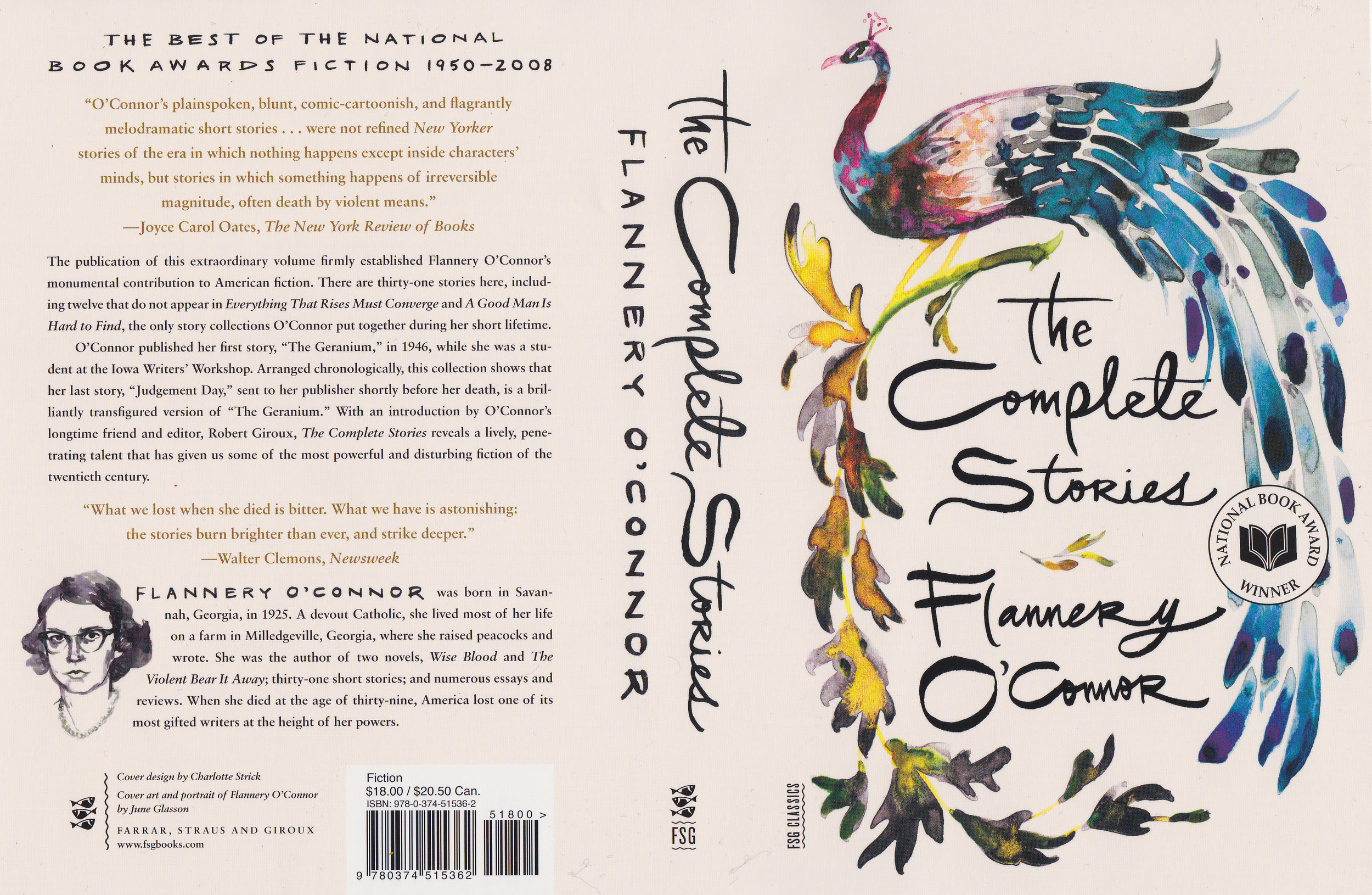   THE COMPLETE STORIES  BY FLANNERY O'CONNOR  FARRAR, STRAUS, AND GIROUX 2014 |&nbsp;DESIGN BY CHARLOTTE STRICK 