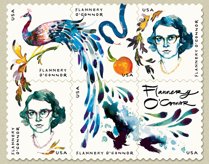  STAMP MOCK-UP FOR  THE PARIS REVIEW  BY CHARLOTTE STRICK 